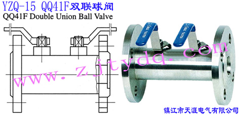 YZQ-15 QQ41F雙聯(lián)球閥YZQ-15 QQ41F Double Union Ball Valve